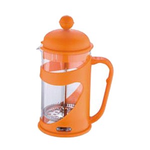 Konvička na čaj a kávu French Press 600 ml oranžová