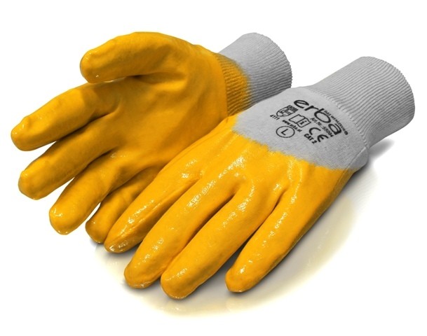 Pracovní rukavice L bavlněné potažené nitrilem